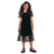 Vestido menina tule preto Kyly