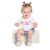 Conjunto 2 peças bebê menina dog branco Kyly