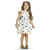 Vestido menina branco e amarelo Kyly