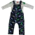 Conjunto 2 peças jardineira com body bebê menino Kyly