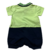 Macacão curto bebê menino verde Paraiso - comprar online
