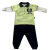 Conjunto 3 peças bebê menino verde e azul Paraiso