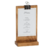 Porta-menu de prancheta de pinho Madera para cartão - Seven Three