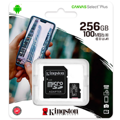 MICRO SD 256GB KINGSTON SELECT PLUS UHS-I U1 V10 A1
