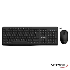 TECLADO+MOUSE NETMAK KB-850 INALAMBRICO - comprar online
