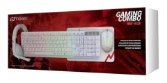 COMBO GAMER NOGA NKB-413 BLANCO (TECLADO+MOUSE+MOUSE PAD) RETROILUMINADO - comprar online