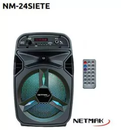 PARLANTE PORTATIL BLUETOOTH NETMAK NM-24SIETE KARAOKE