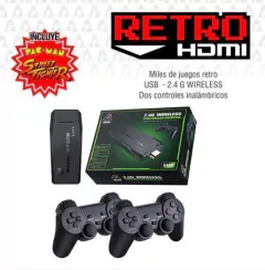 CONSOLA VIDEO HDMI GAME STICK RETRO RS-80 | 2 GAMEPAD | EMULADOR ATARI FAMILY SEGA PS1 ETC