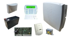 CENTRAL ALARMA DSC KIT | PLACA PC1832 | TECLADO PK5501 | GABINETE PLASTICO | TRANSFORMADOR | 8 ZONAS