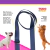 Guia para Cães Dark Blue - Detalhes Laranja - OLIEPET