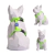 Peitoral H para Cães Verde Neon - Detalhes Azul - loja online