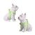 Kit Peitoral Americano + Coleira + Guia para Cães Verde Neon - Detalhes Azul na internet