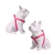 Kit Peitoral Americano + Coleira + Guia para Cães Pink - Detalhes Tiffany na internet