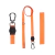 Kit Peitoral H + Coleira + Guia para Cães Laranja Neon - OLIEPET