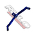 Palanca de Cambios Doble Anodizada Azul - comprar online