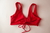 Top rojo liso