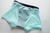 Short con mesh celeste