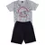 Conjunto Masculino Infantil Malha e Moletinho