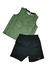 Conjunto Masculino Infantil Folhas - Alakazoo