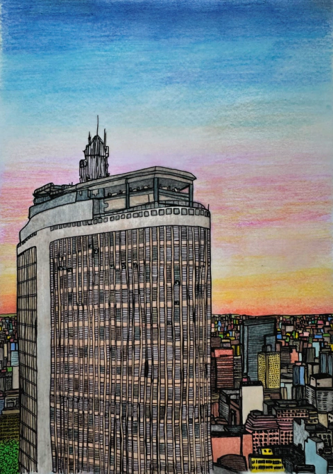 Print Edifício Itália A4 - comprar online