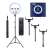 Imagem do Kit Ring Light 18 Polegadas Com Tripé e Controle Remoto