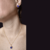 Conjunto Coração Acrílico Azul Royal Folheado A Ouro 18K Antialérgico - comprar online