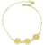 Pulseira Margarida Folheada A Ouro 18K Antialérgica