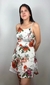 Vestido Curto Branco Florido Evasê - comprar online