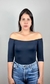 Body Preto Sem Costura Manga 3/4 - comprar online