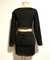 Conjunto Cropped e Saia Camurça Preto na internet