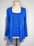 Blusa Regata Azul Pandemonium - Nosso Cabide
