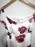 Vestido Midi Branco Estampa Rosas - loja online
