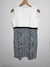 Vestido Branco e Xadrez - Nosso Cabide
