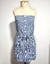 Vestido Jeans Listrado Tomara que Caia