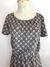 Vestido Marrom Florido Acinturado - Nosso Cabide