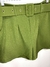 Shorts com Prega em Alfaiataria Verde - Nosso Cabide