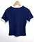 Camiseta Azul Marinho Canelada na internet