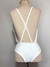 Body Lurex Branco e Prata - Nosso Cabide