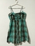 Vestido Xadrez Verde e Marrom