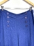 Calça Pantacourt Linho Azul na internet