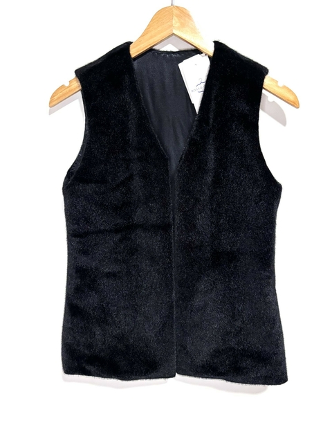 Colete Pelo Sintético Preto