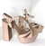 Sandalia Arezzo Salto Bloco Bege - comprar online