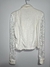 Casaco Branco com Manga de Renda - comprar online