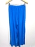 Calça Pantalona Azul em Viscose - Nosso Cabide