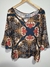 Blusa Estampada Manga 3/4 Sino