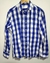 Camisa Sergio K Manga Longa Xadrez Azul