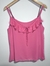 Regata Alcinha Rosa com Babados