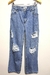 Calça Jeans Wide Leg Trama Destroyed - comprar online