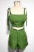 Conjunto Cropped e Shorts Alfaiataria Verde - comprar online