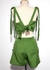 Conjunto Cropped e Shorts Alfaiataria Verde na internet